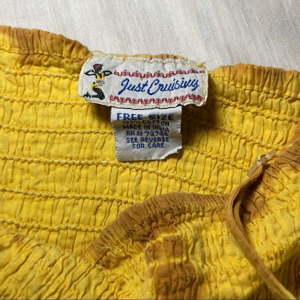 Just Crusing Vintage 1980's Yellow Summer Dress - Picture 12 of 12